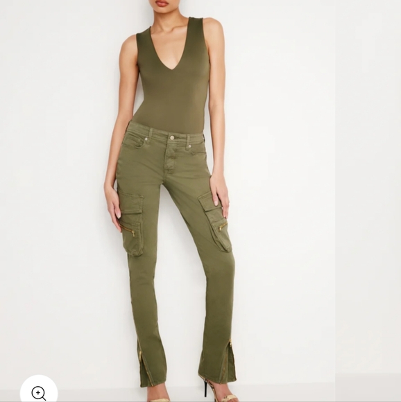 Good American Twill Skinny Cargo pants - Picture 1 of 6